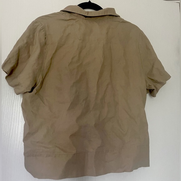 QUINCE 100% European Linen Boxy Button Down - Picture 3 of 4